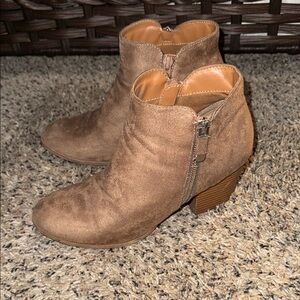 Brown Suede Ankle Boots